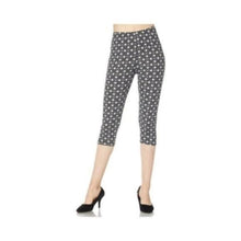 Load image into Gallery viewer, Shiny Stars Print Brushed Capri Leggings