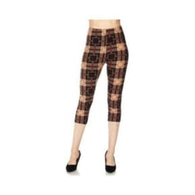 Load image into Gallery viewer, Square Print Capri Leggings