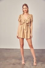 Load image into Gallery viewer, DEEP V NECK FRONT TIE ROMPER
