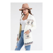 Load image into Gallery viewer, Native Tribal Western Aztec Cardigan Sweater
