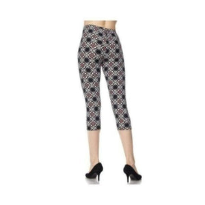 Pattern Print Capri Leggings